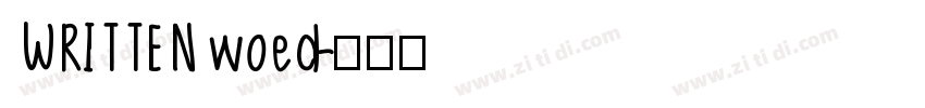 WRITTEN woed字体转换